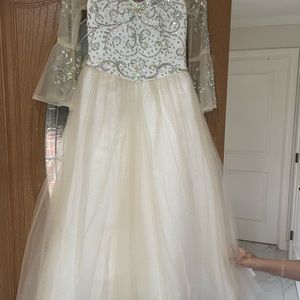 Girl evening gown flower girl bridesmaid